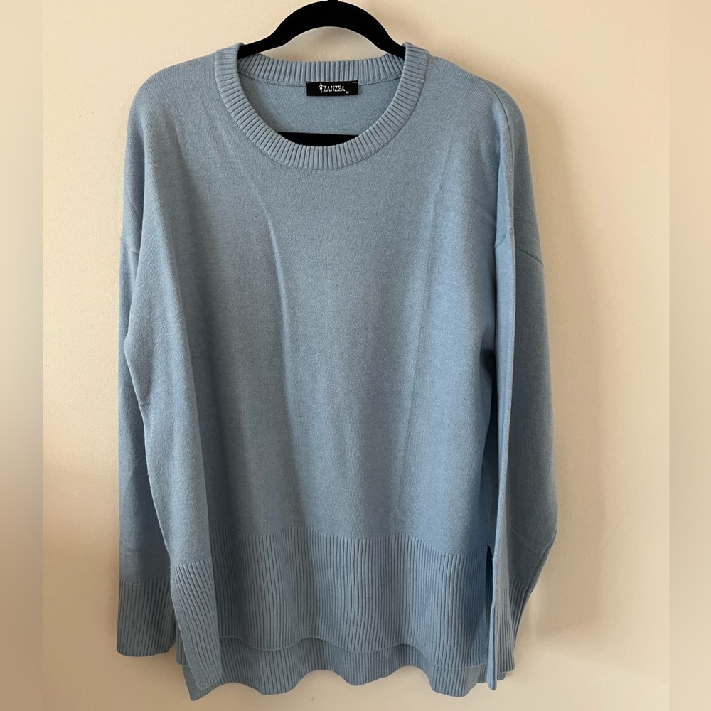 Zanzea Light Blue Sweater